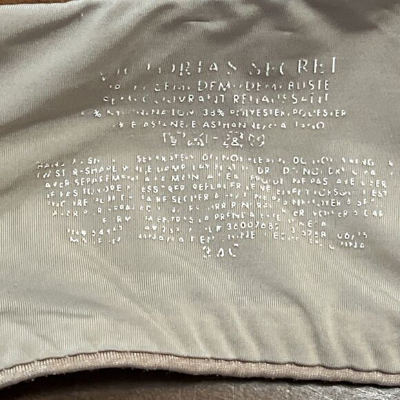 Victoria Secret Lightly Lined T-Shirt Bra 34C Underwire Satin Padded Convertible - Picture 7 of 7